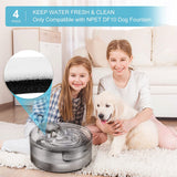 NPET 4PCS Replacement Filters for DF10 Dog Water Fountian