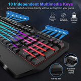 NPET K31 Gaming Keyboard with 10 Dedicated Multimedia Keys