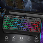 NPET K32 Wireless Gaming Keyboard with 10 Dedicated Multimedia Keys